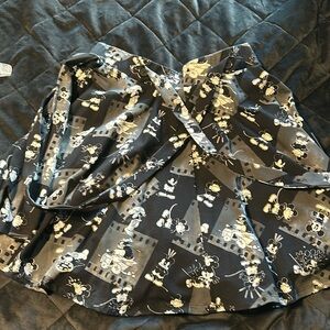 Hot Topic Disney Mickey Mouse suspender skirt